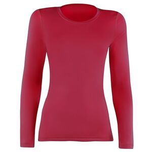 Rhino Womens/Ladies Sports Baselayer Long Sleeve (Pack of 2) / Red